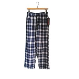 BROOKLYN VERTICAL Flannel Plaid Fleece Pajama Pants Soft Comfortable med Nwt